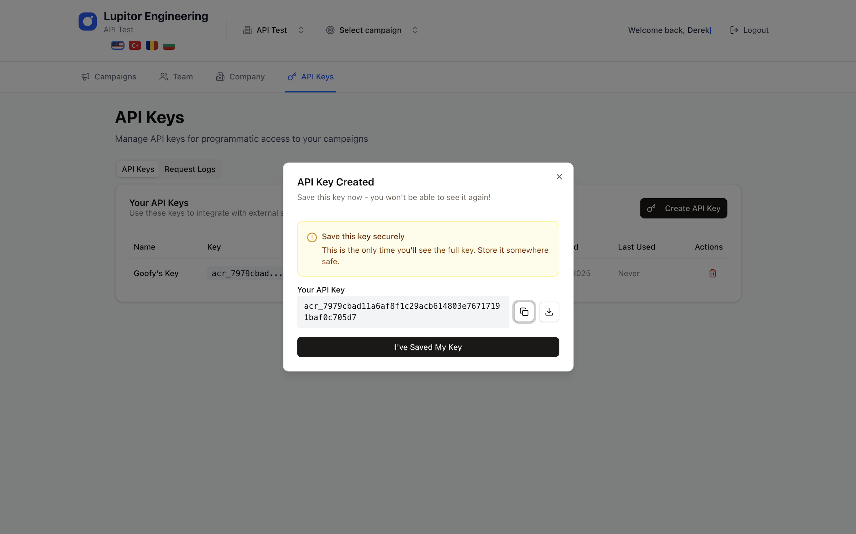Full Api Key Getting Your API Key - AI CSR API